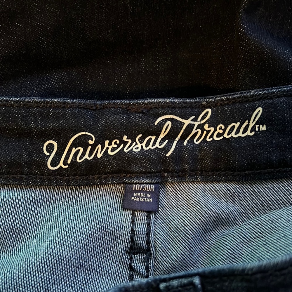 Women's blue jeans dark wash high rises size 10